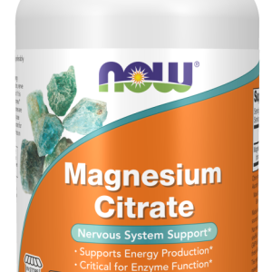 NOW Magnesium Citrate - 180 Veg Capsules